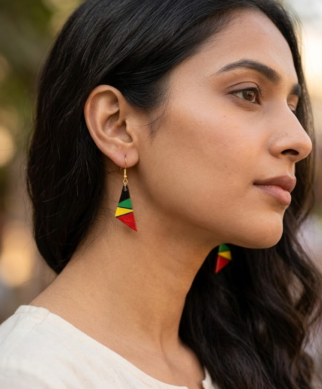 Handcrafted Geometric Mini Earring