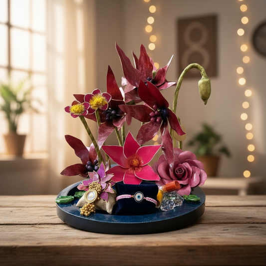 Enchanted Bloom Gift Basket - Room Setting
